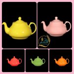 قوری چینی رنگی