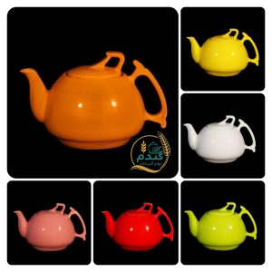 قوری چینی رنگی