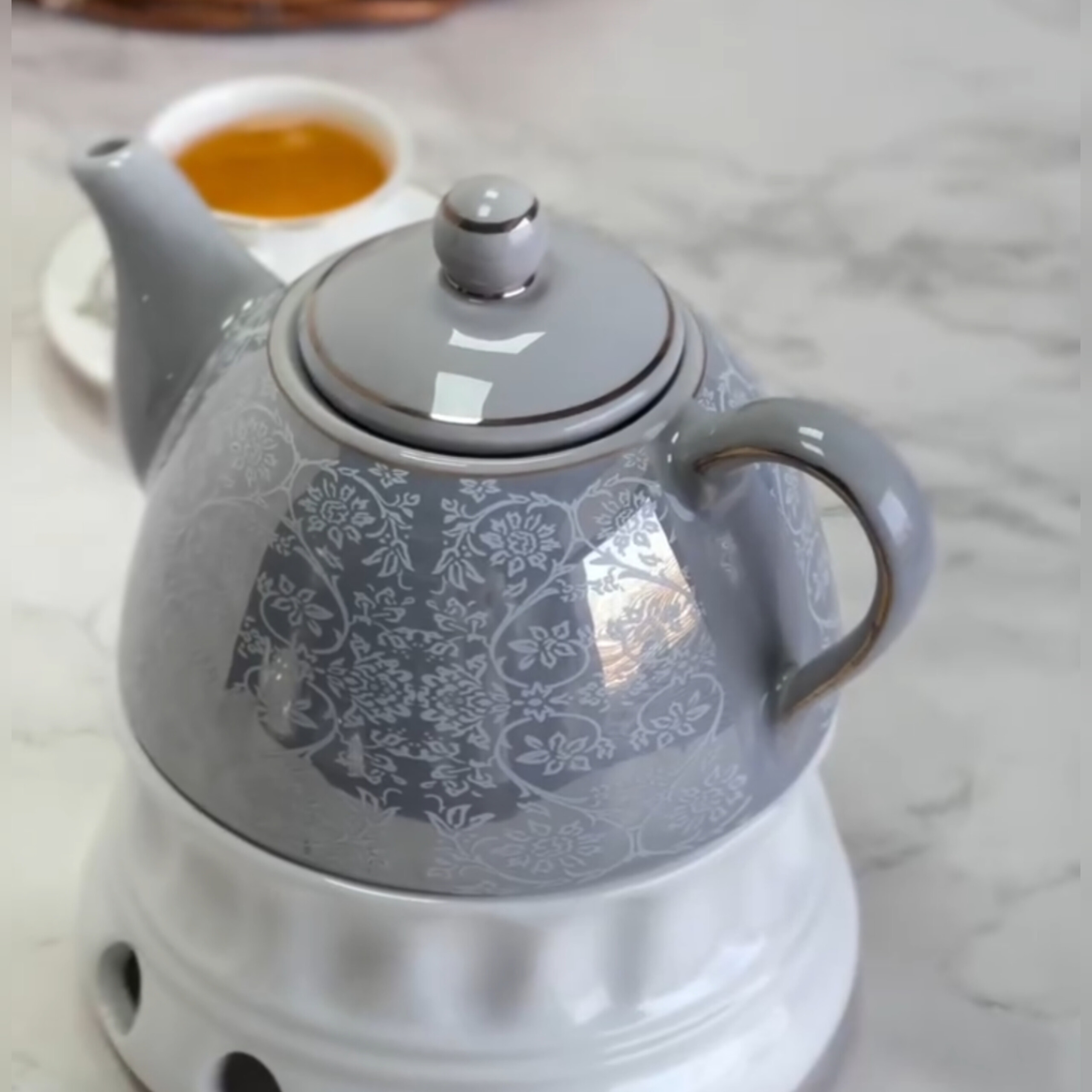 قوری لوستری طلا آریا teapot