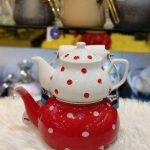 ست کتری قوری لعابی