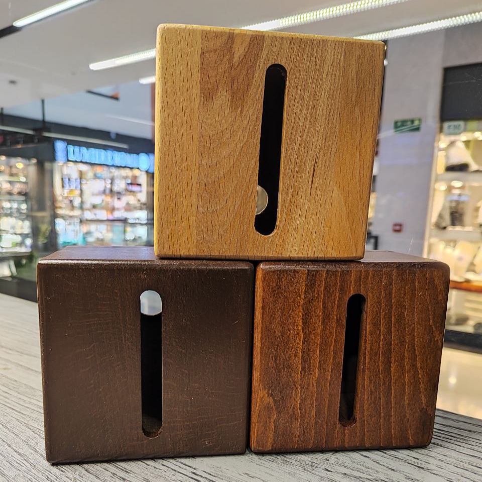 جعبه دستمال کاغذی چوبی مربع