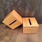 جعبه دستمال کاغذی چوبی مربع